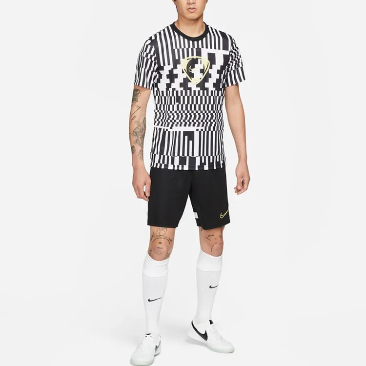 Nike Dri Fit Soccer Jerseys Men Black White-2