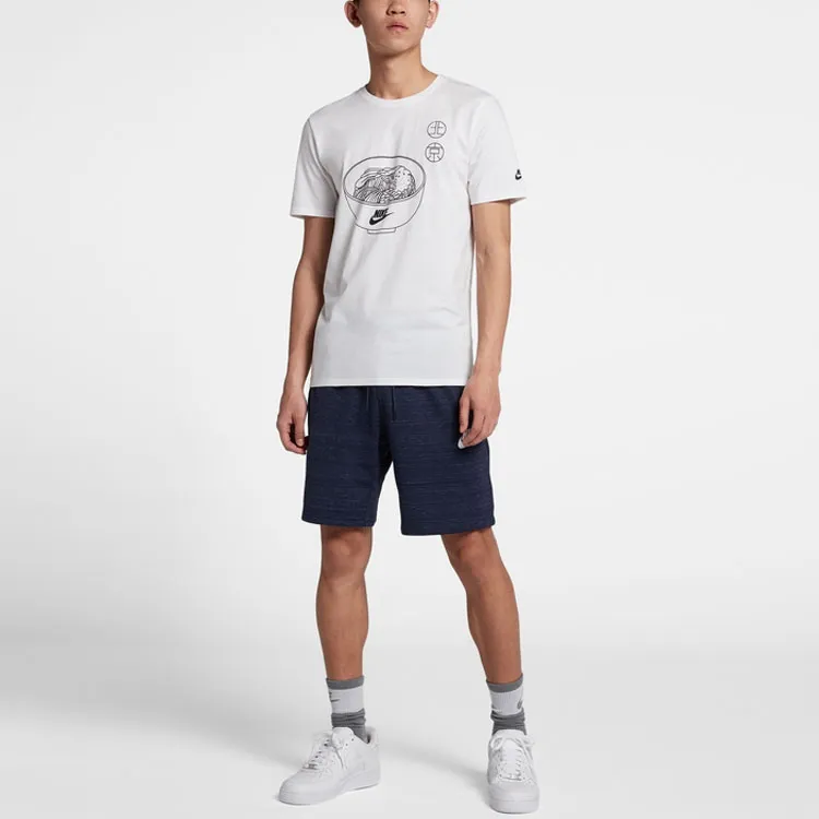 Nike Sportswear T Shirts Men White-2
