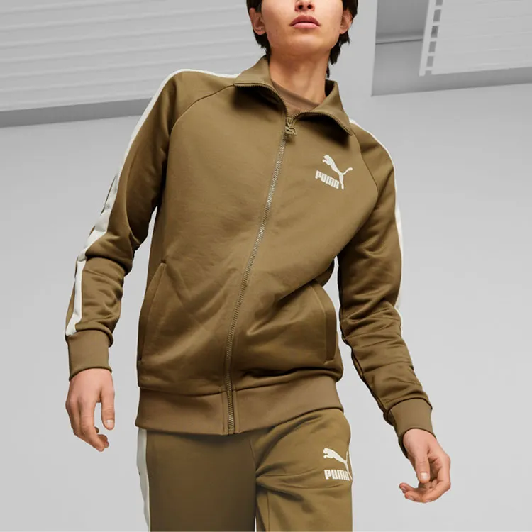 PUMA T7 ICONIC Men's Track Jacket Jacket Men's Dark Khaki-2