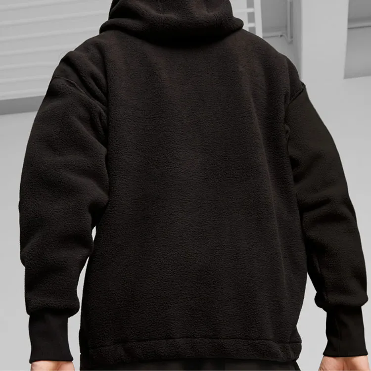 PUMA Gen.G Esports Men's Half-Zip Fleece Pullover Velvet-feel Coat Men's Black-3