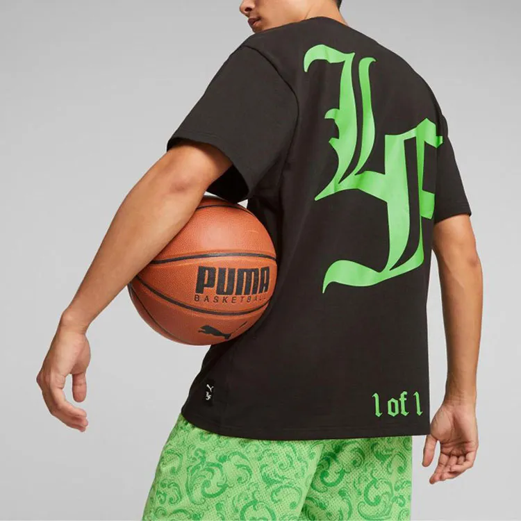 PUMA HOOPS X LAFRANCE Collaboration Series T-Shirts Men Black-3
