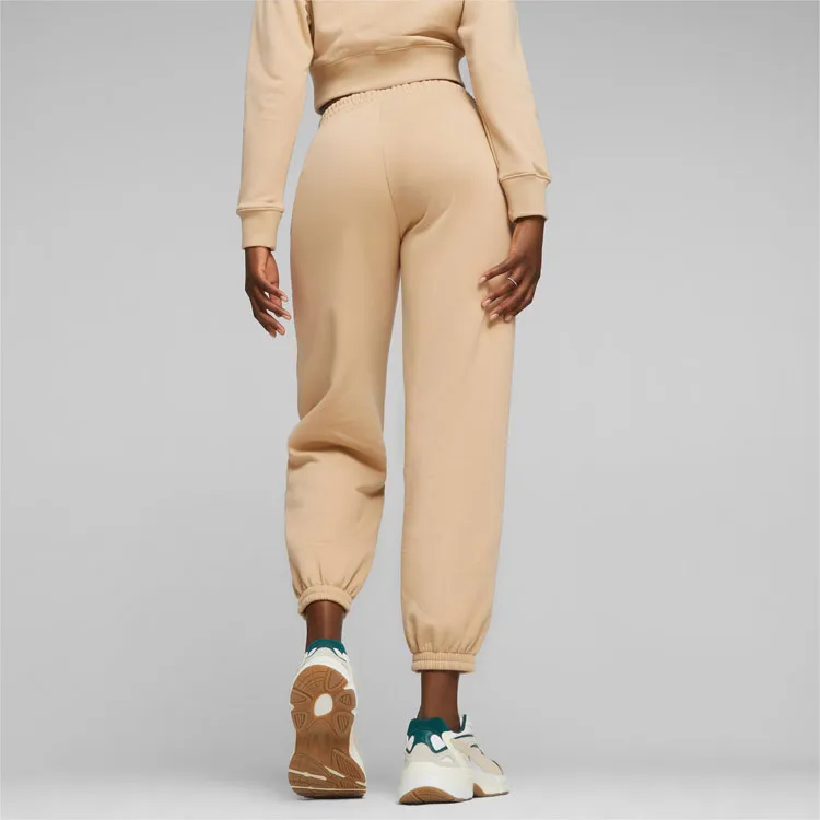 PUMA CLASSICS Knitted Sweatpants Women's Light Khaki-3