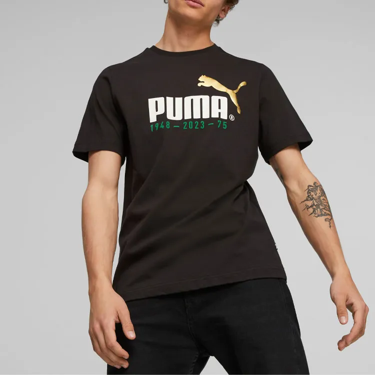 PUMA No. 1 Logo Celebration T Shirts Men Black-3