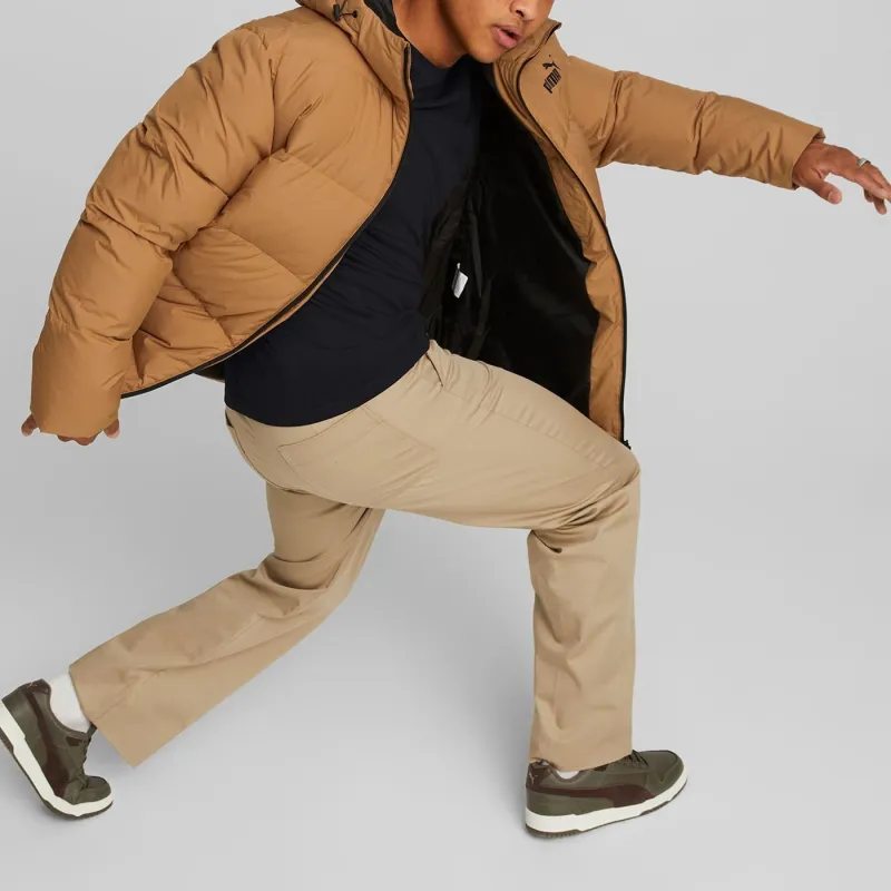 PUMA Jackets Men Brown-3