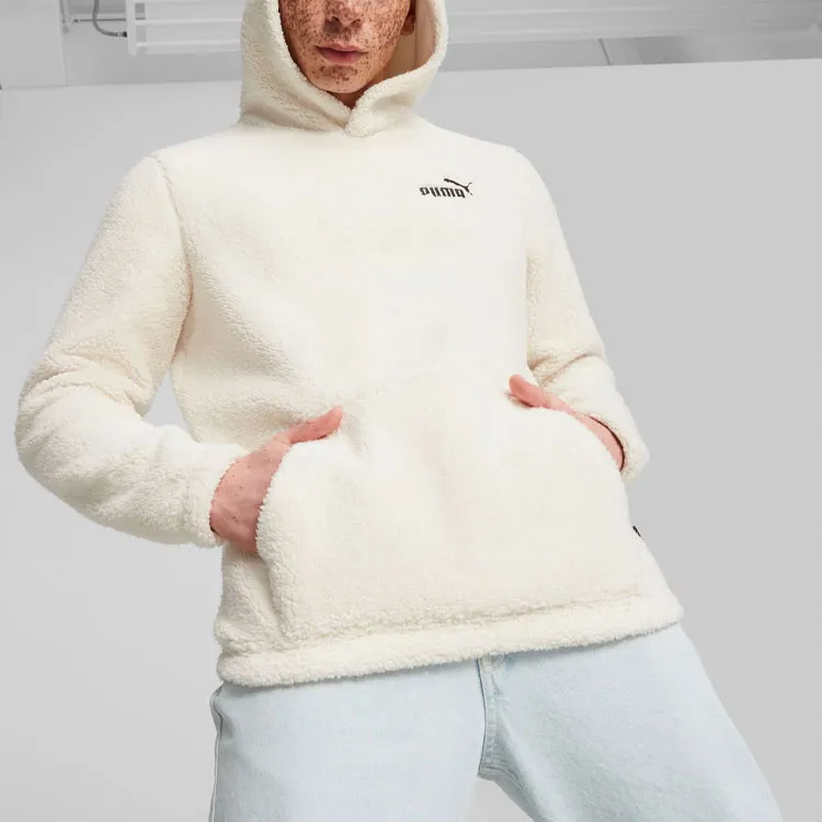 PUMA ESS+ Men's Sherpa Hoodie Sweatshirt Men's High Mountain Snow-2