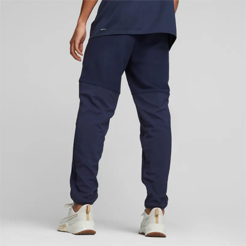 PUMA Fit Knitted Sweatpants Men Navy Blue-3