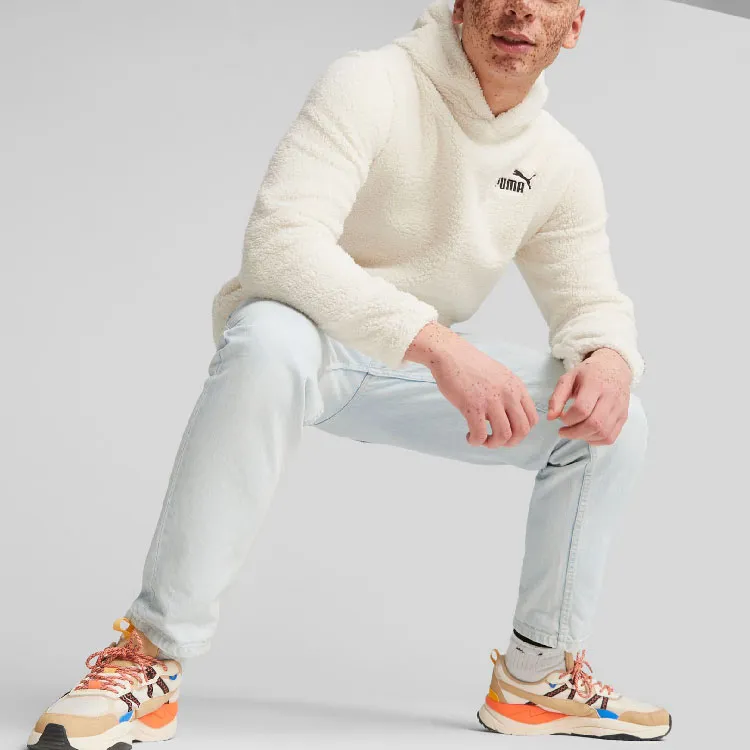 PUMA ESS+ Men's Sherpa Hoodie Sweatshirt Men's High Mountain Snow-3