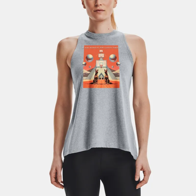 Under Armour Kelsey Plum Tank Tops Women's Gray-2