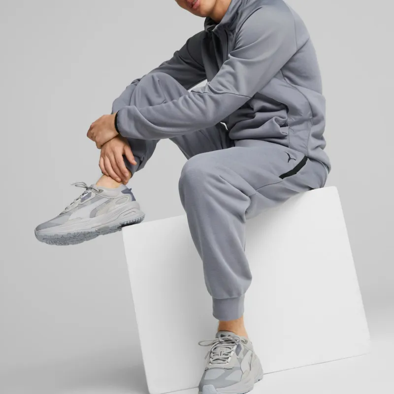 PUMA PUMATECH Knitted Sweatpants Men Gray-4