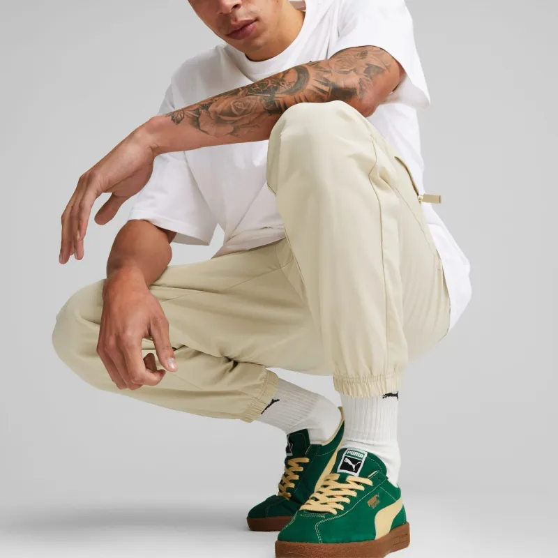 PUMA CLASSICS Casual Pants Men Khaki-4