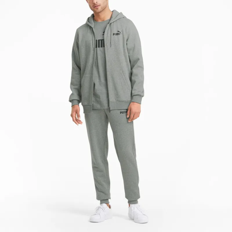 PUMA Sudadera Con Capucha Y Logotipo Essentials Con Cremallera Completa Para Hombre-4
