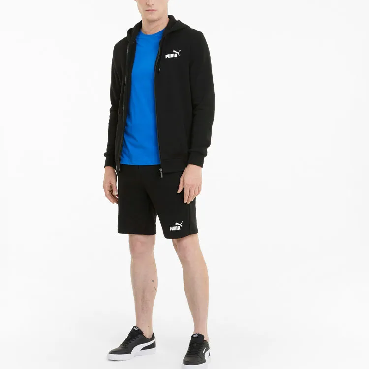 PUMA Sudadera Con Capucha Y Logotipo Essentials Con Cremallera Completa Para Hombre-4