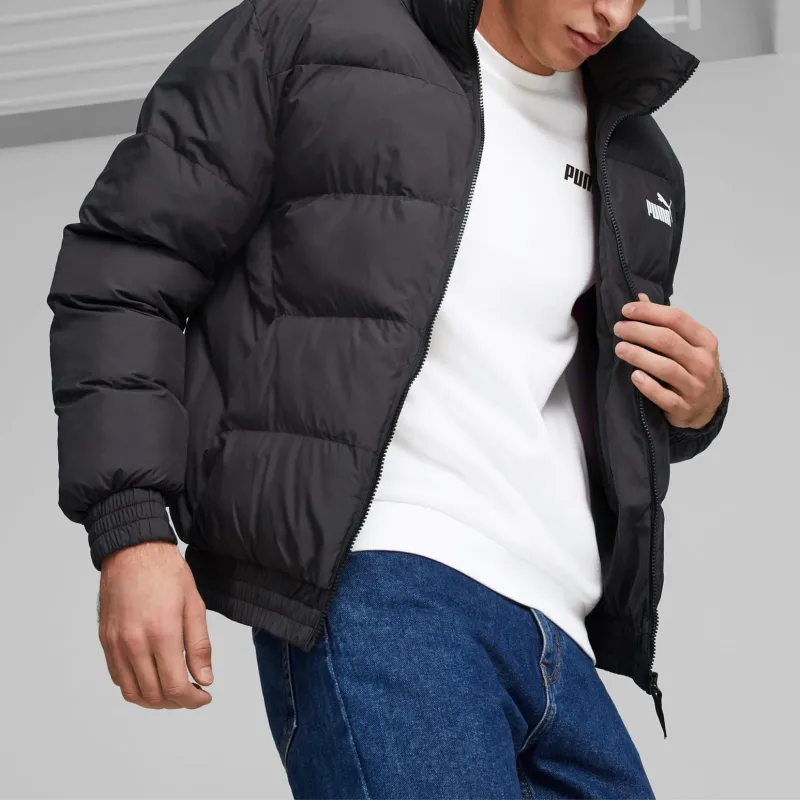 PUMA Essentials+ Puffer Jackets Men Black-1