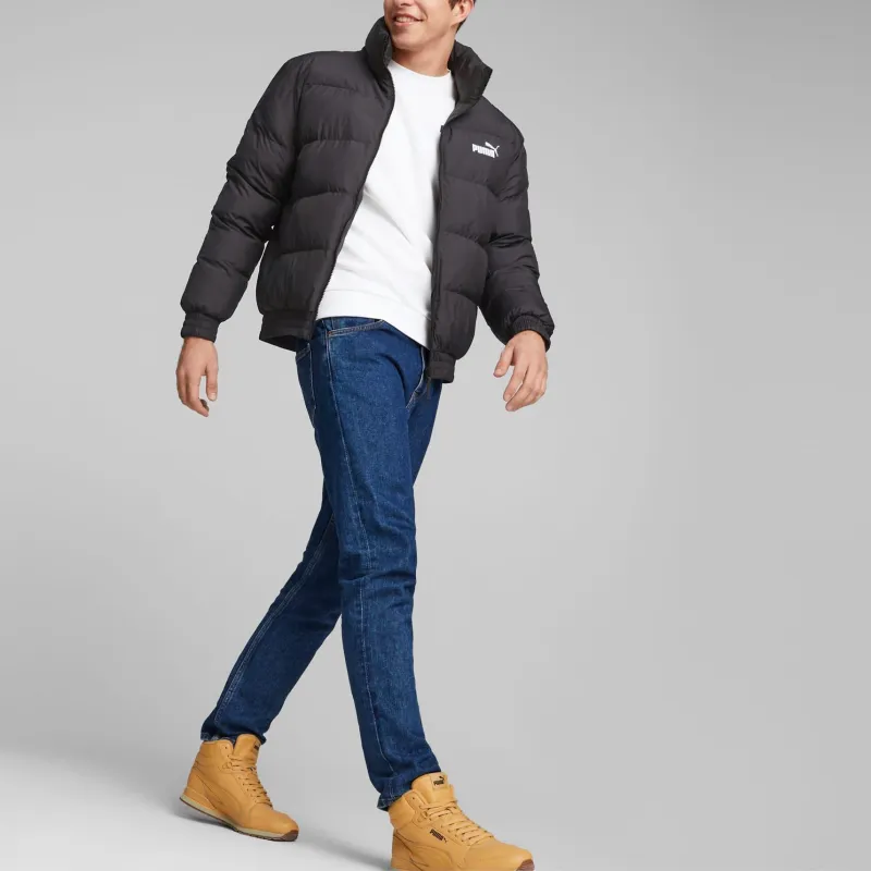 PUMA Essentials+ Puffer Jackets Men Black-3