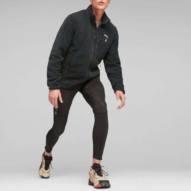 PUMA Seasons Jackets Men Black Mixed Silver-2
