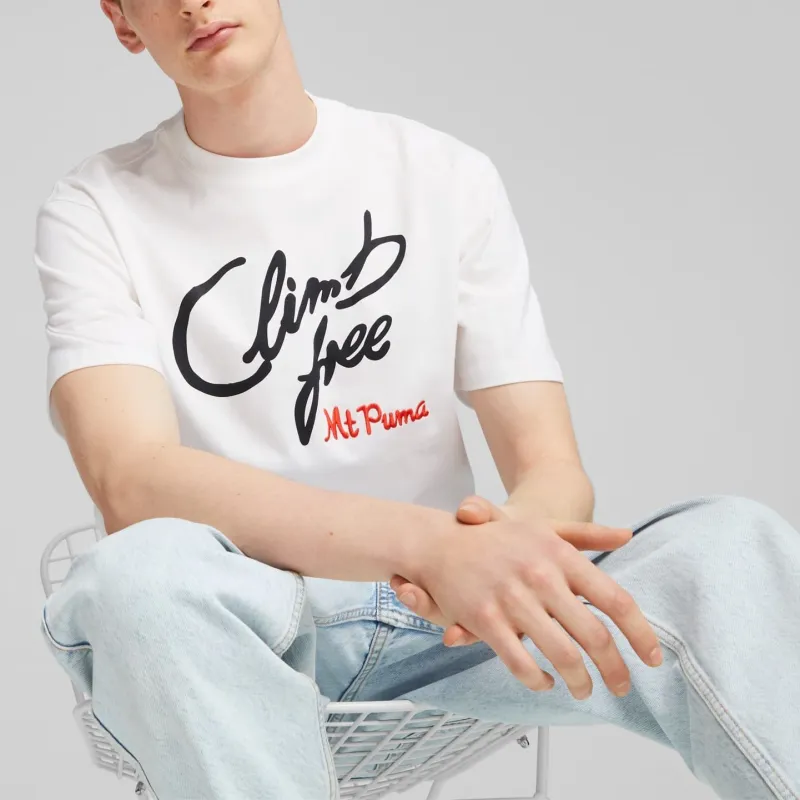 PUMA T Shirts Men White-4