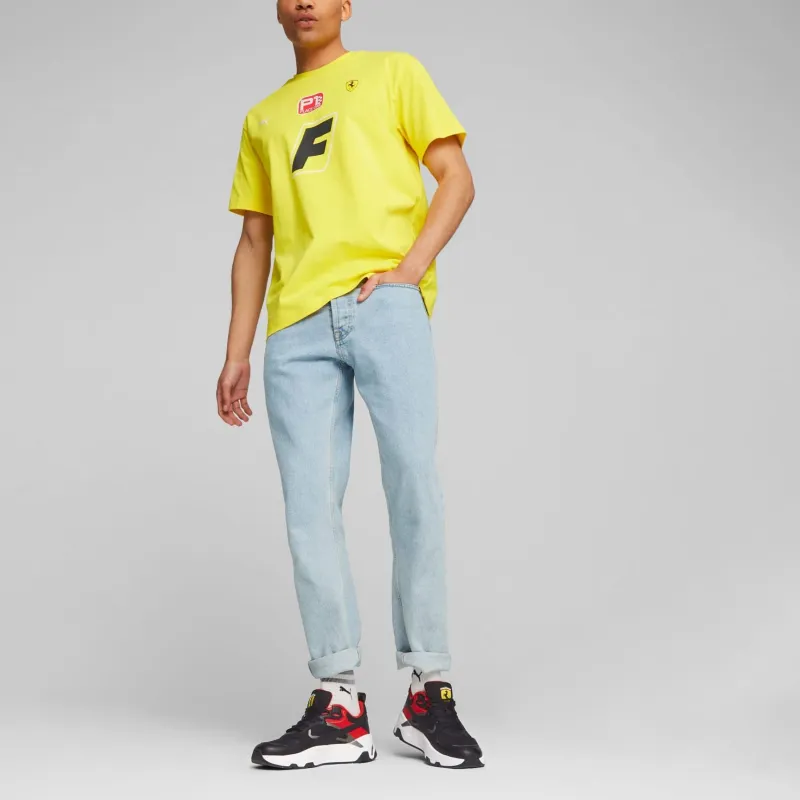PUMA x Ferrari T Shirt Men's Yellow-2