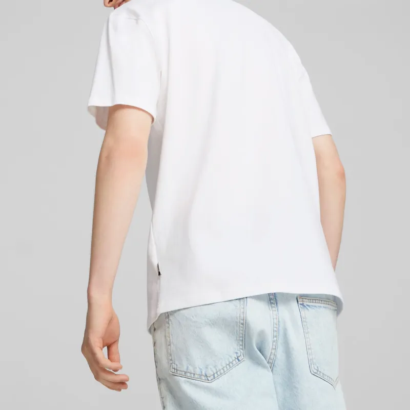 PUMA T Shirts Men White-2