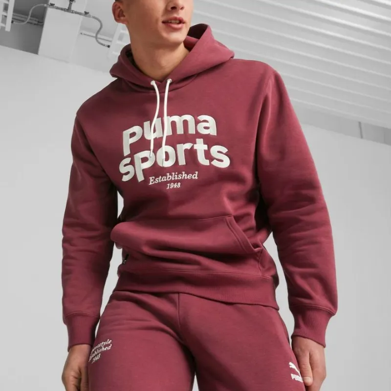 PUMA Sweatshirts Men Burgundy-2