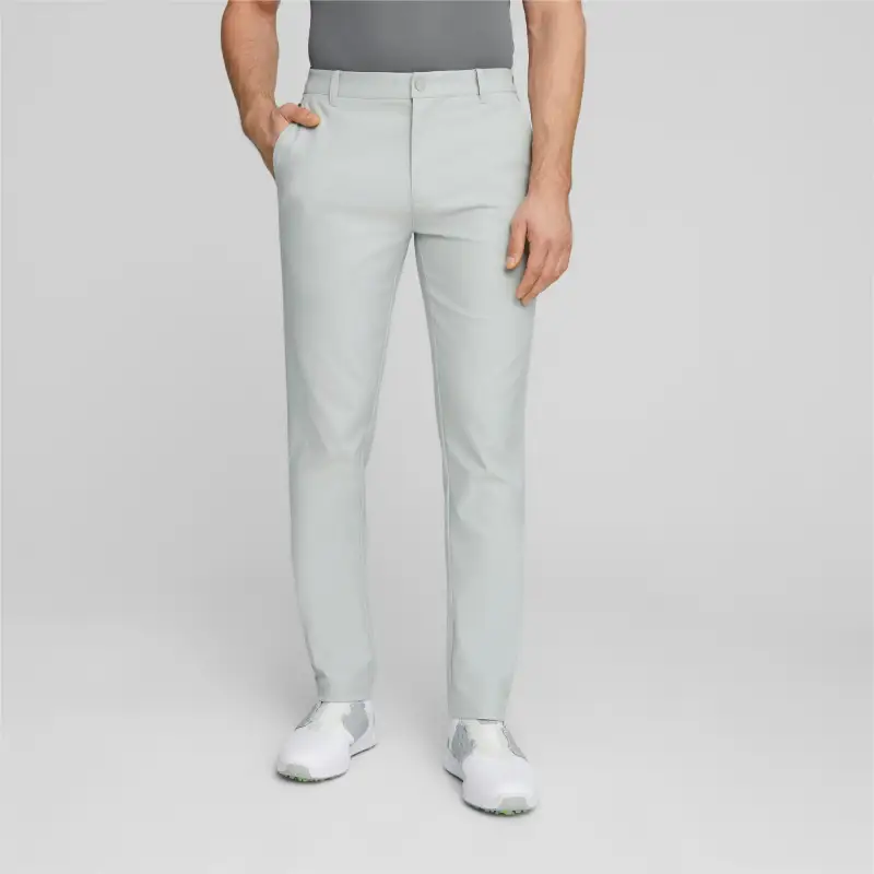 PUMA Golf Dealer Tailored Casual Pants Men Light Gray-2
