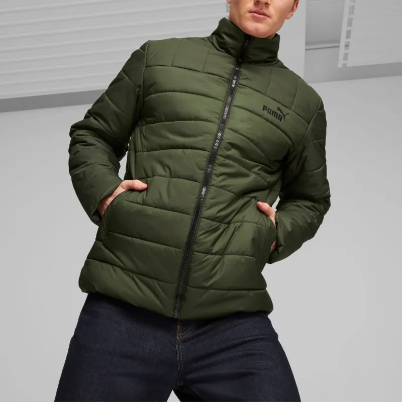 PUMA LOGO CELEBRATION Jackets Men Olive Green-4