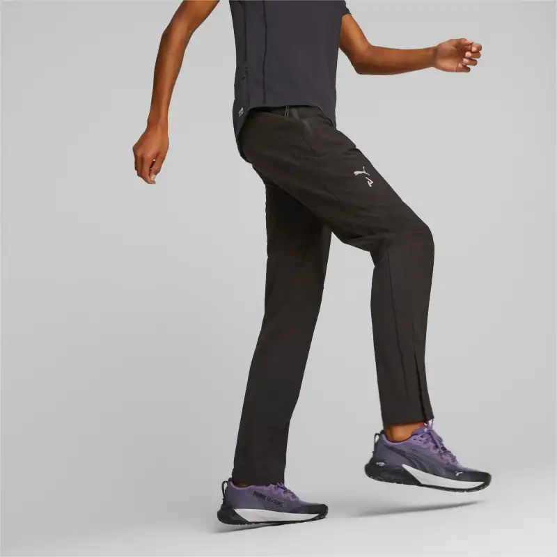PUMA Casual Pants Women's Black Silver-2