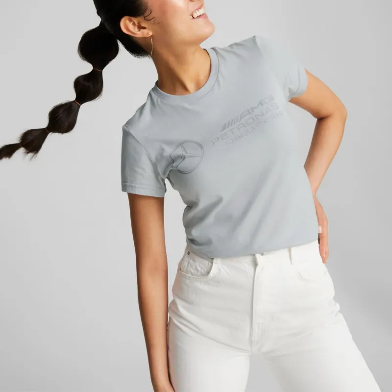 Mercedes-benz X PUMA T-Shirts Women's Gray-2