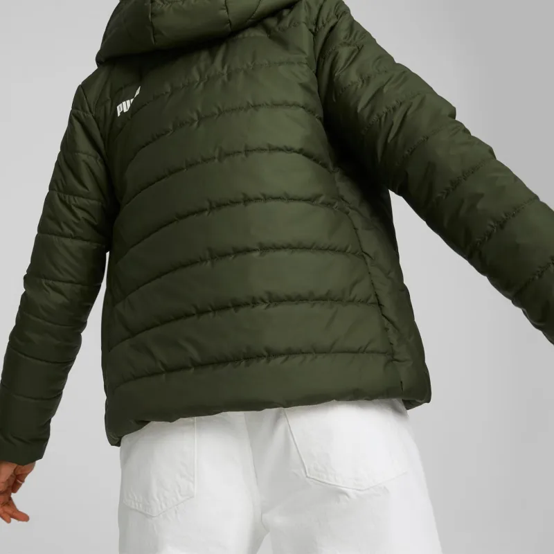 PUMA Essentials Essentials Padded Jacket Women's Jacket Women's Green-3