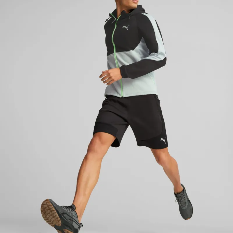 PUMA EVOSTRIPE Full Zip Hoodie Men Sweatshirt Men's Black Gray-2