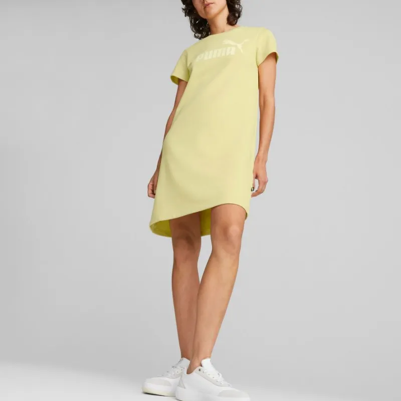 PUMA Essentials Short-Sleeved Dresses Women's Yellow-2