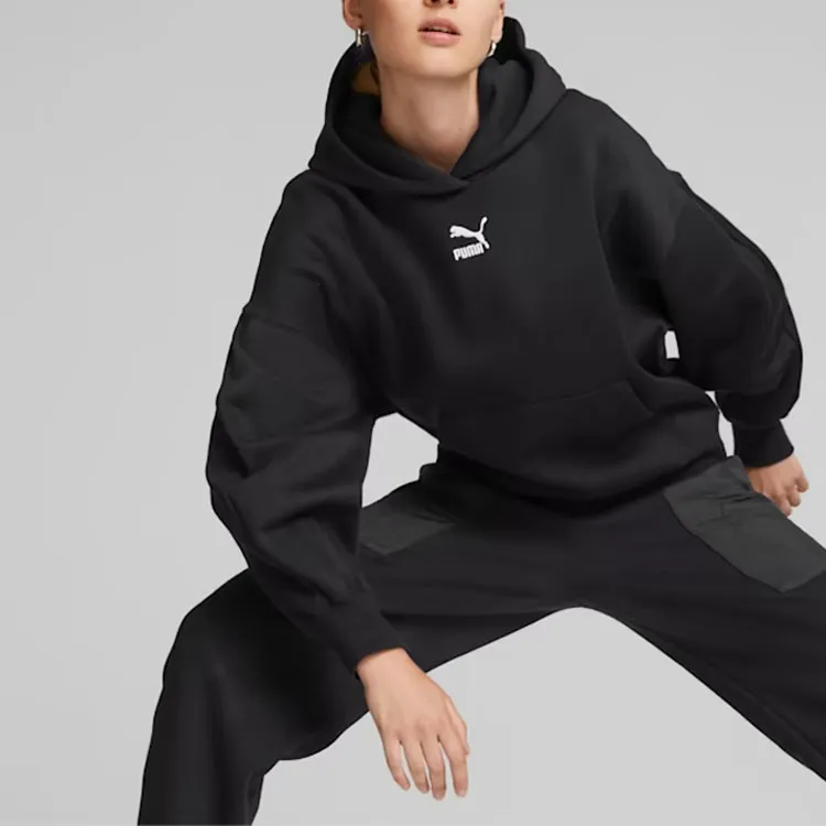 PUMA CLASSICS Classics Oversized Hoodie Women's Sweatshirt Women's Black-2