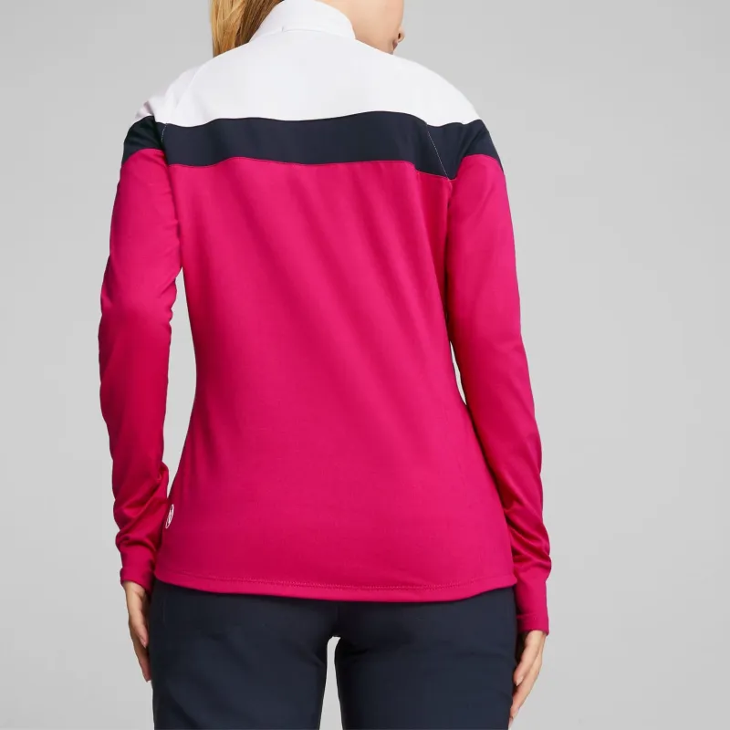 PUMA BMW M Motorsport ESS Raglan Sleeve T-Shirt Women's Rose Red-White-3