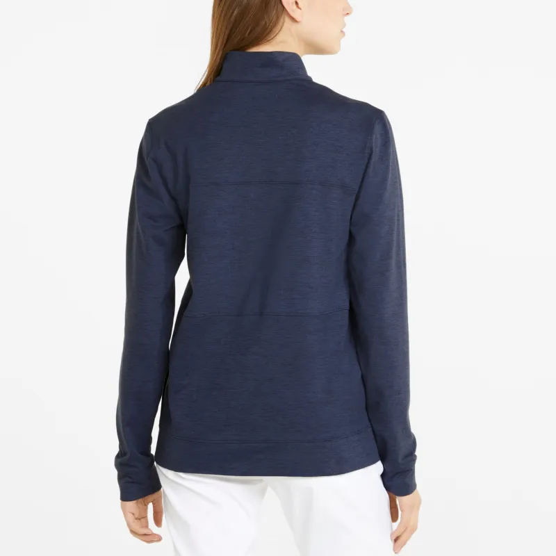 PUMA PUMA X Maison Kitsune CLOUDSPUN Rockaway Half-Zip Golf Sweatshirt Women's T-Shirt Women's Navy Blue-2