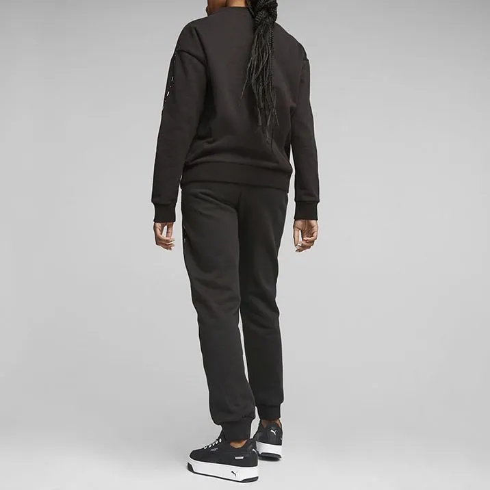 PUMA Knitted Sports Pants Women's Black-3