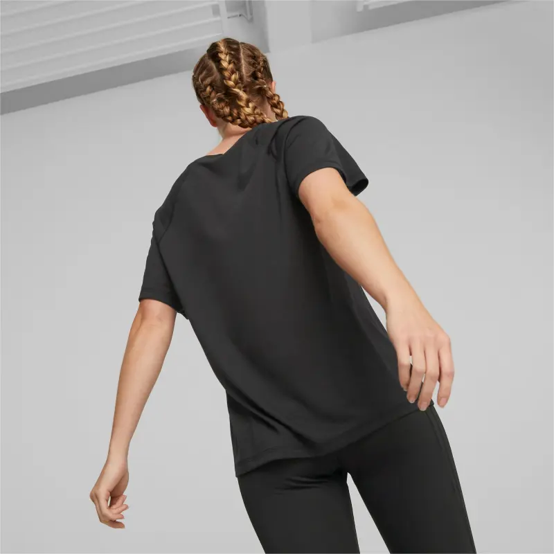 PUMA EVOSTRIPE Raglan Sleeve T-Shirt Women's Black-4