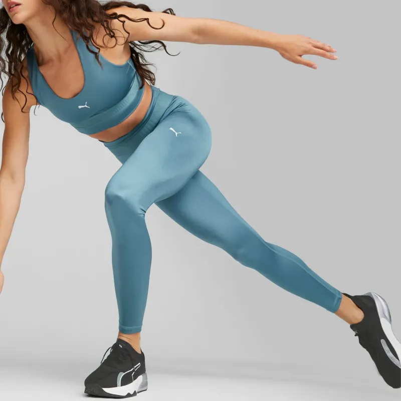 PUMA STRONG ULTRA Strong Shine 7/8 Training Leggings Women's Athletic Trousers Women's Blue-4