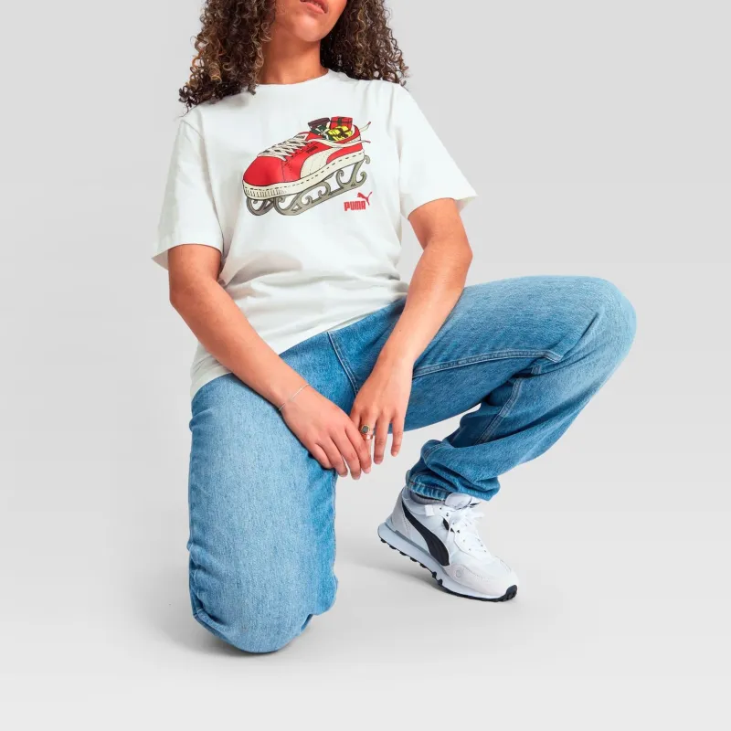PUMA Christmas Tee T-Shirt Unisex White-5