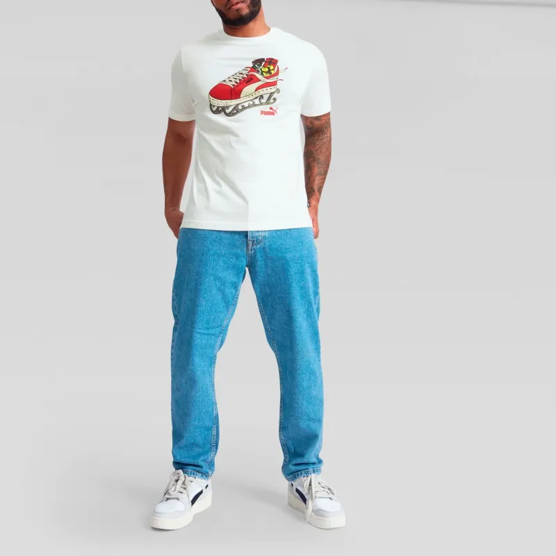 PUMA Christmas Tee T-Shirt Unisex White-2