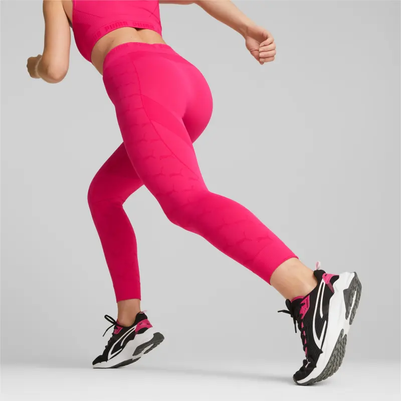 PUMA ESS+ EVOKNIT 7/8 Leggings Women's Athletic Trousers Women's Rose Red-3