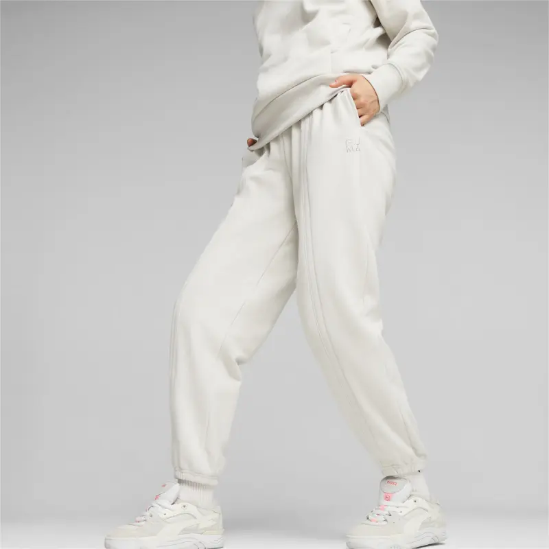PUMA Infuse Women's Sweatpants Knitted Sports Pants Women's White-3