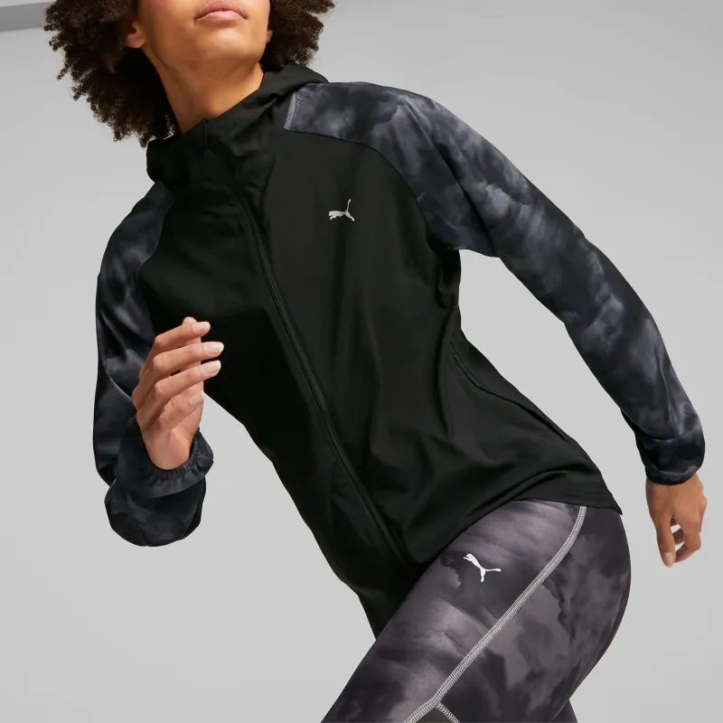PUMA Favourite Velocity Printed Woven Running Jacket Women's Jacket Women's Black-4