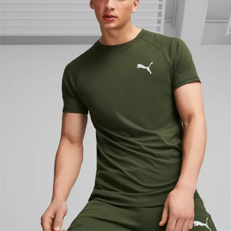 PUMA EVOSTRIPE Men's Tee T Shirt Men's Green-2