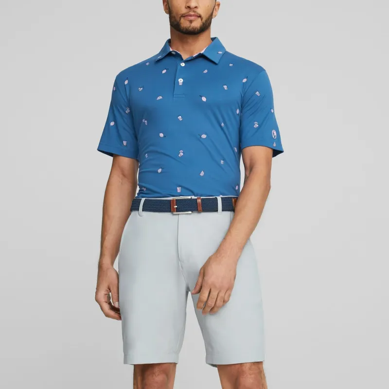 PUMA CLOUDSPUN Arnold Palmer CLOUDSPUN Citrus Golf Polo Shirt Men Polo Shirt Men's Blue-2