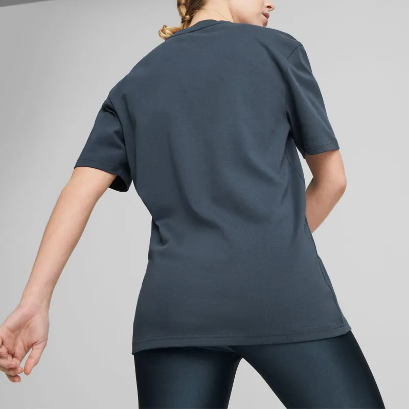 PUMA x OLIVIA Puma X Olivia Amato Drop Shoulder Sleeve T-Shirt Women's Blue-3