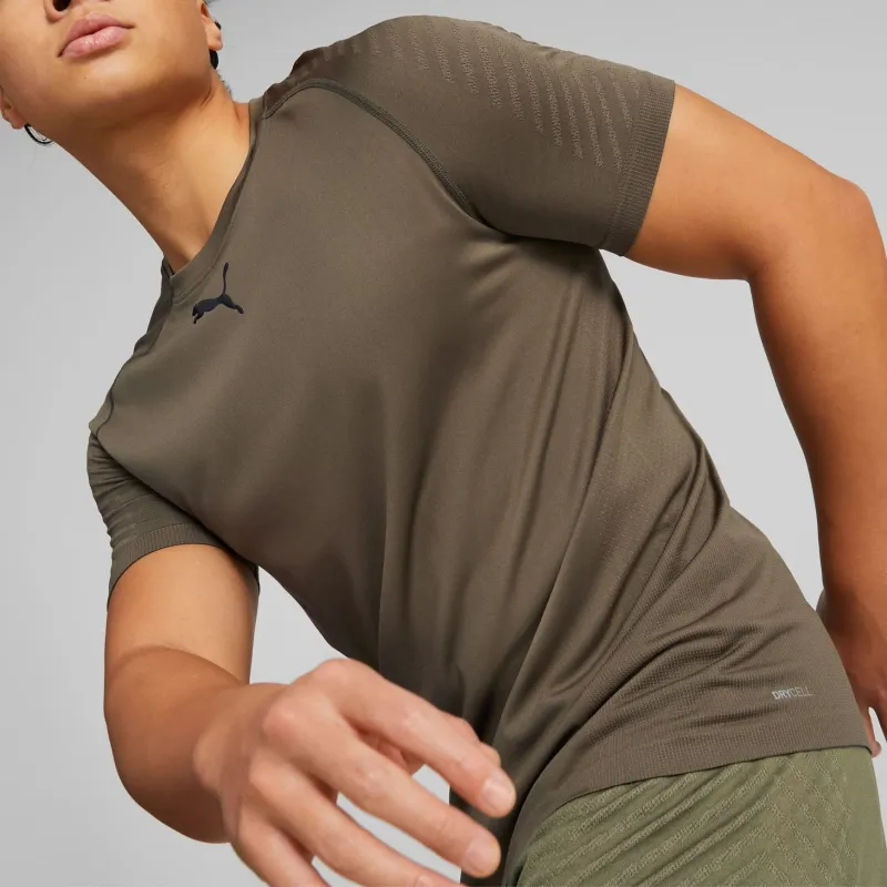 PUMA Train FormKnit Train FormKnit Seamless Training Tee Men T-Shirt Men's Dark Olive-4