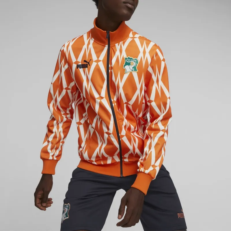 PUMA Ivory Coast FtblCulture Track Jacket Men Jacket Men's Orange-4