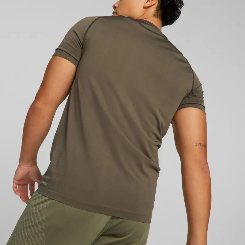 PUMA Train FormKnit Train FormKnit Seamless Training Tee Men T-Shirt Men's Dark Olive-3