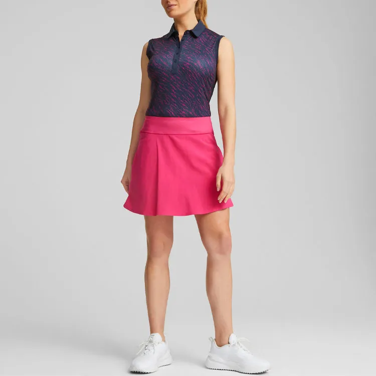 PUMA Cloudspun Whitewater Golf Polo Shirt Women's Tank Tops Women's Marine Blue-4