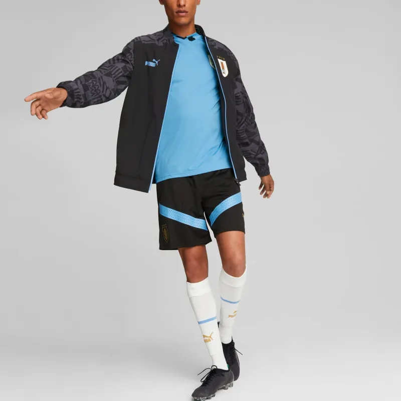 PUMA URUGUAY Uruguay Football Prematch Jacket Men Jacket Men's Black-3