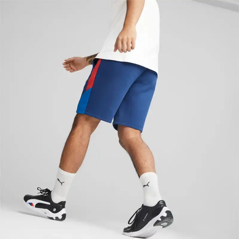 PUMA x BMW Bmw Mms Collaboration Motorsport Sweat Shorts Men Casual Shorts Men's Blue-4